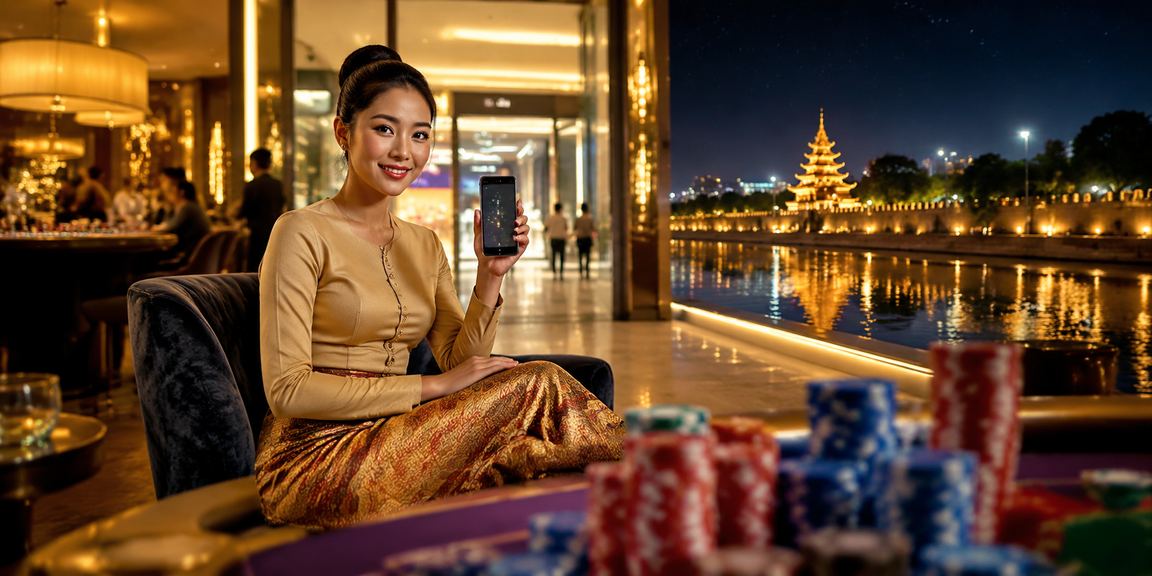 မန္တလေးမြို့ ကျောင်းတိုက်နားတွင် မိုဘိုင်းဖြင့် ငွေသွင်းနေသူများ